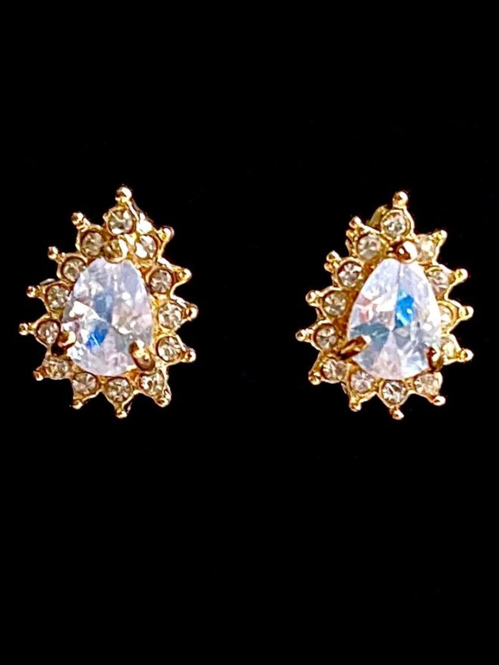 Teardrop Stud Earrings